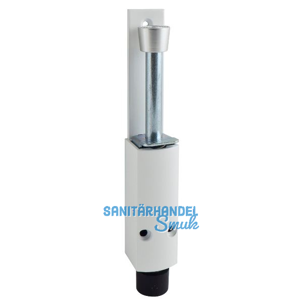 T�rfeststeller 1226 Hub 120 mm, 35 x 357 mm, Aluminium wei� beschichtet