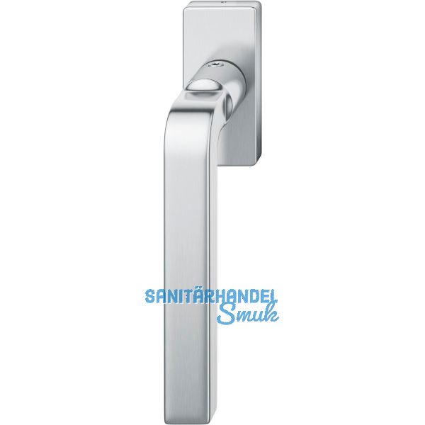 FSB Fenstergriff 34 1004 eckige Rosette, Edelstahl matt