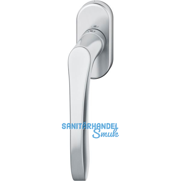 FSB Fenstergriff 34 1106 ovale Rosette, Edelstahl matt