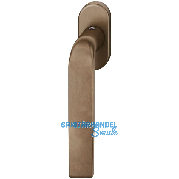 FSB Fenstergriff 34 1267 ovale Rosette, Bronze dunkel patiniert gewachst