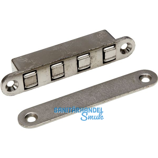 Magnetschnapper MC 10 zum Einlassen, Haltekraft 12 kg, Zamak vernickelt