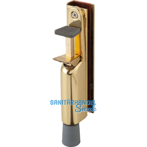 T�rfeststeller 1132 f�r Glast�ren, Hub 30 mm, 210 x 36 mm, Messing poliert