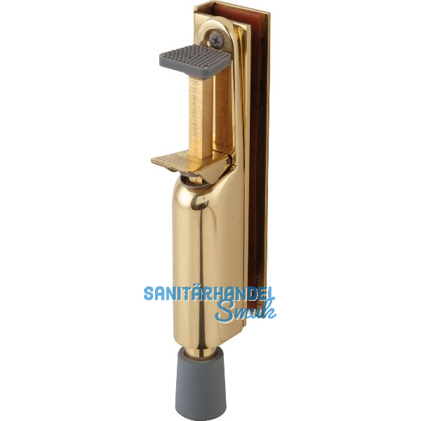 T�rfeststeller 1134 f�r Glast�ren, Hub 50 mm, 210 x 36 mm, Messing poliert