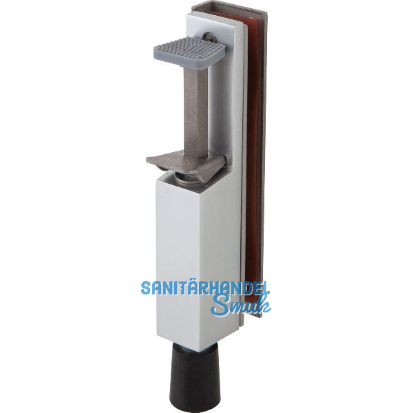 T�rfeststeller 1135 f�r Glast�ren, Hub 50 mm, 212 x 36 mm, Alu silber eloxiert