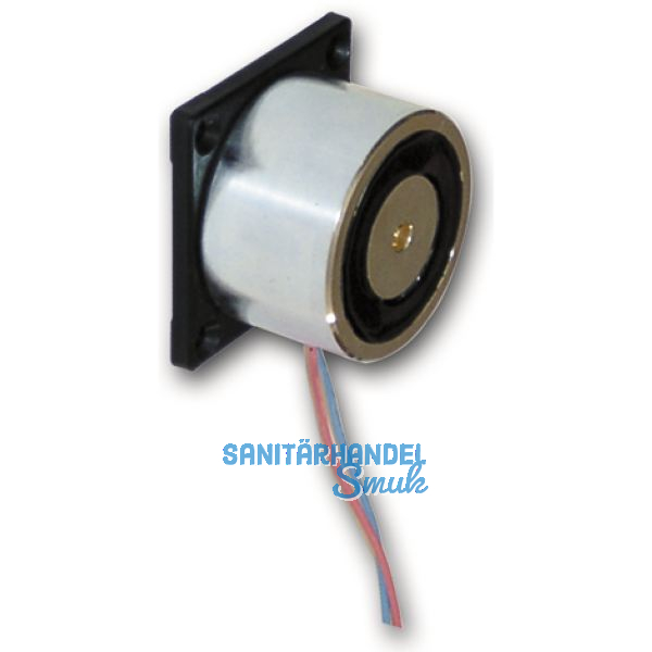 Haftmagnet mit Befestigungsplatte u. freien Drahtenden, Gr. 06, Stahl verzinkt