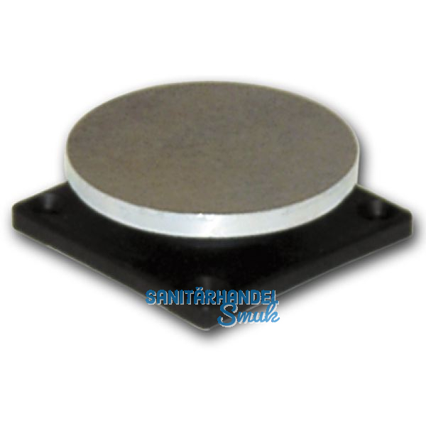 Haftmagnet-Gegenplatte, Gr. 06, beweglich, Platte 75 x 75 mm, Stahl verzinkt