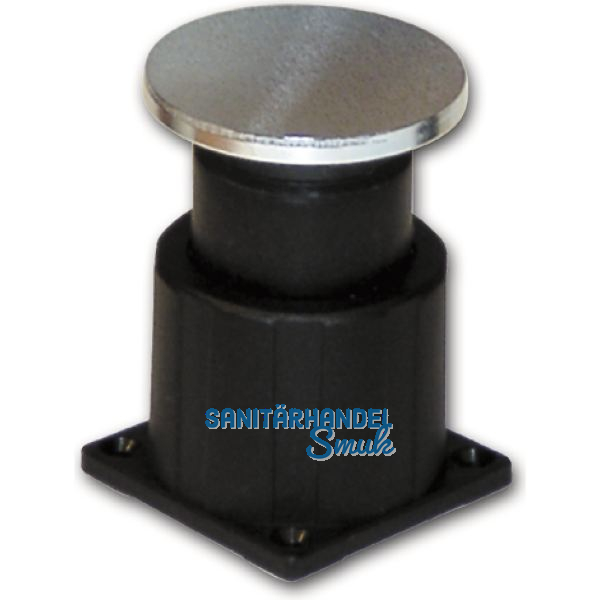 Haftmagnet-Gegenplatte, Gr. 05, mitFederung, Platte 75 x 75 mm, Stahl verzinkt