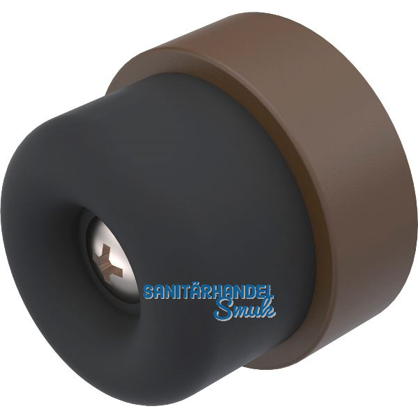 KWS Wandt�rpuffer 2006 � 35 mm, Aluminium dunkelbraun eloxiert
