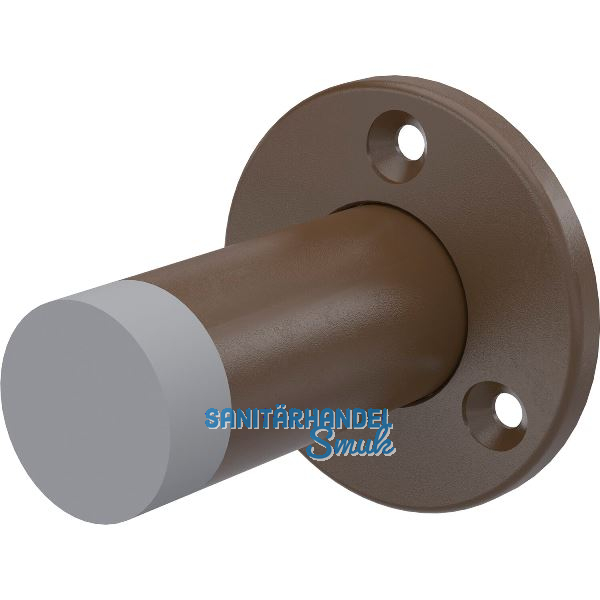 KWS Wandt�rpuffer 2010 � 55 mm, H�he 80 mm, Stahl dunkelbraun lackiert