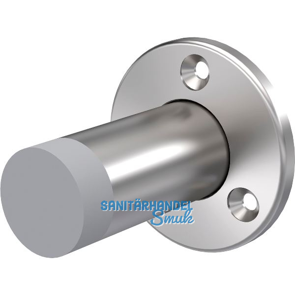 KWS Wandt�rpuffer 2011 � 55 mm, H�he 100 mm, Edelstahl matt