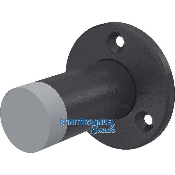 KWS Wandt�rpuffer 2012 � 55 mm, H�he 120 mm, Stahl schwarz lackiert