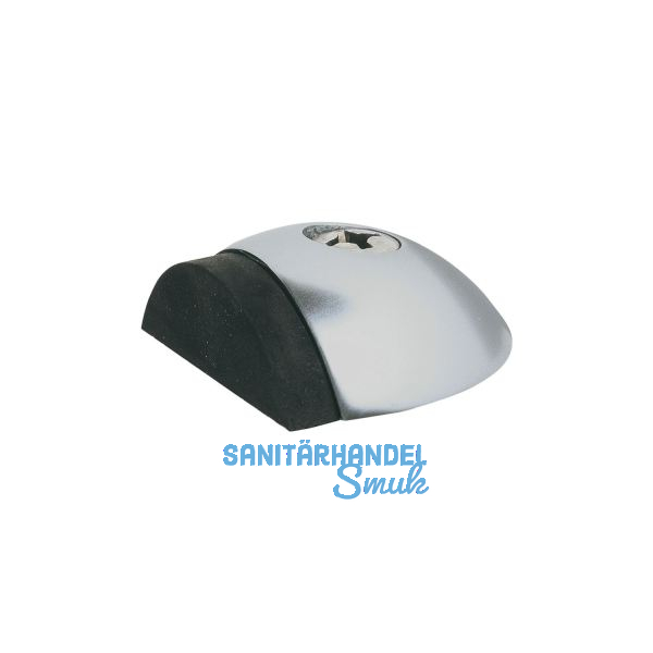 Bodent�rpuffer - Bodenpl. � 57 mm, Anschlagh. 17 mm, silber eloxiert