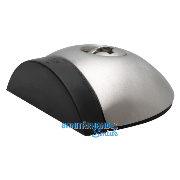 Bodent�rpuffer - Bodenpl. � 57 mm, Anschlagh. 17 mm, Edelstahl matt