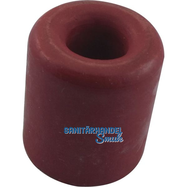 Wand-u. Bodent�rpuffer - � 30 mm, H�he 30 mm, Gummi rot