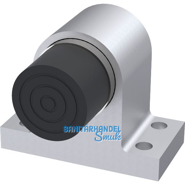 KWS Bodent�rpuffer 2024 gefederter Anschlagpuffer, Aluminium silber eloxiert