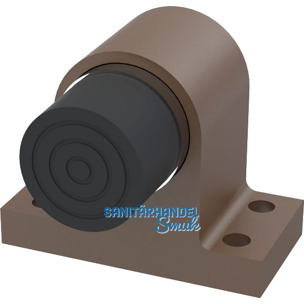 KWS Bodent�rpuffer 2024 gefederter Anschlagpuffer, Alu dunkelbraun eloxiert