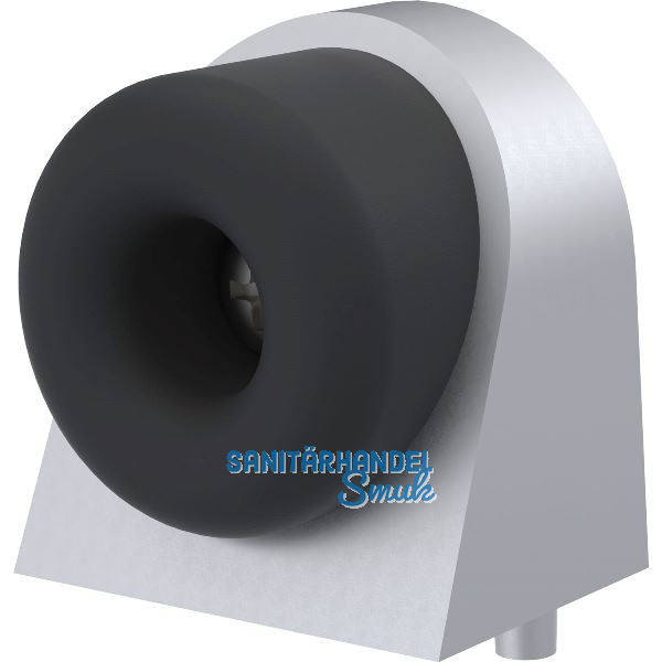 KWS Bodent�rpuffer 2028, 37x48x50mm, Aluminium silber eloxiert