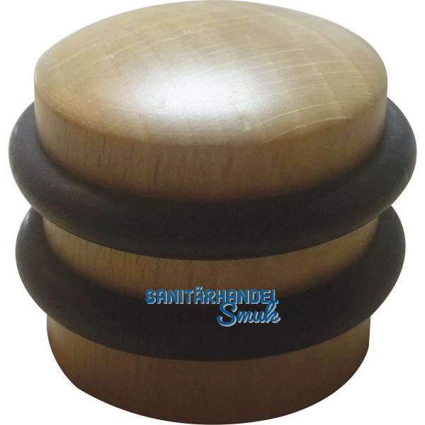 Bodent�rpuffer - � 40 mm, H�he 34 mm, Anschlag 2 Gummiringe, Ahorn