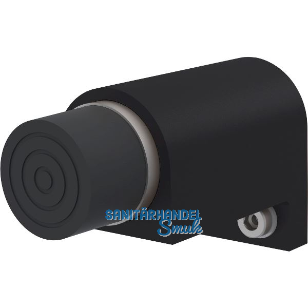 KWS Wandt�rpuffer 2049 gefederter Anschlagpuffer, Aluminium schwarz lackiert