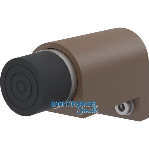 KWS Wandt�rpuffer 2049 gefederter Anschlagpuffer, Alu dunkelbraun eloxiert