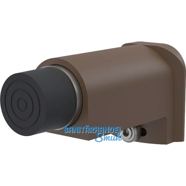 KWS Wandt�rpuffer 2051 gefederter Anschlagpuffer, Alu dunkelbraun eloxiert
