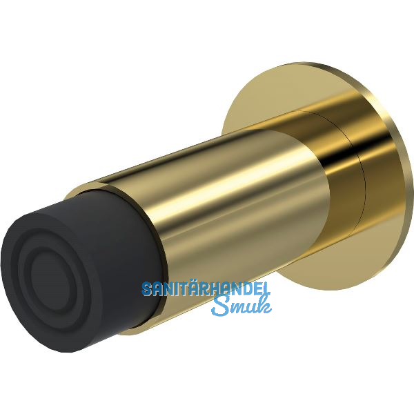 KWS Wandt�rpuffer 2064 gefederter Puffer, L�nge 80 mm, Messing poliert