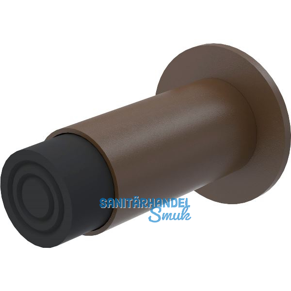 KWS Wandt�rpuffer 2065 gefederter Puffer, L�nge 100 mm, Alu dunkelbraun eloxiert