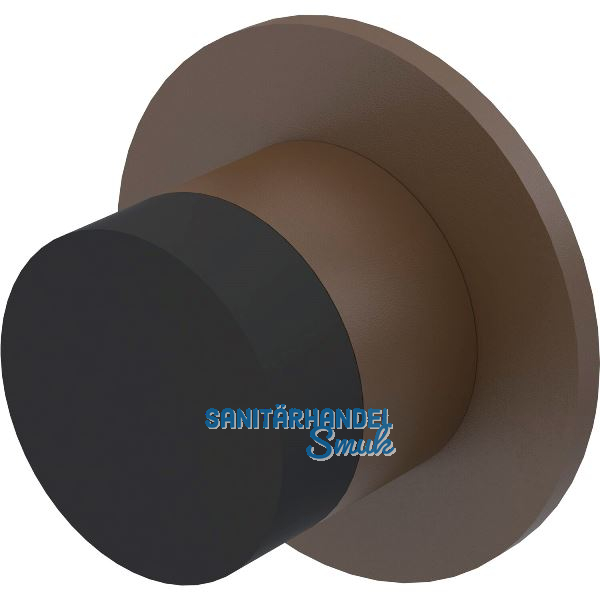 KWS Wandt�rpuffer 2069, � 30 mm, L�nge 28 mm, Aluminium dunkelbraun eloxiert