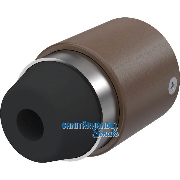 KWS Wandt�rpuffer 2120 gefederter Anschlagpuffer, Stahl/Alu dunkelbraun lackiert