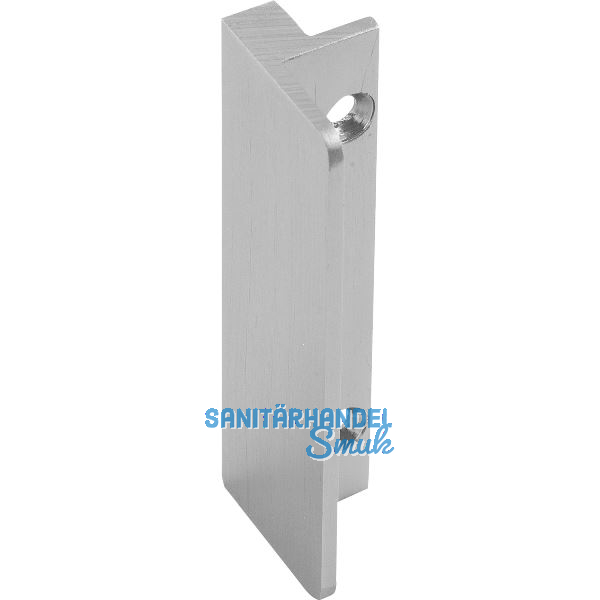 MARCHESI Balkont�rgriff L�nge 60 mm, Aluminium Edelstahl-Effekt