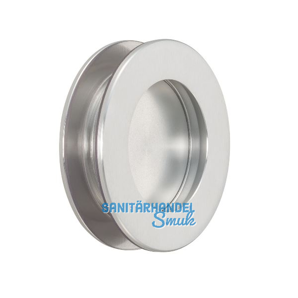 KWS Schiebet�rmuschelpaar 5254 rund, Glasst�rke 8 - 10 mm, Alu silber eloxiert