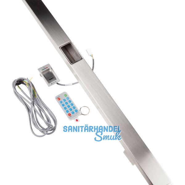 KWS T�rgriff 8536 gerade mit Fingerscanner BioKey Inside Mini X APP, Edelstahl