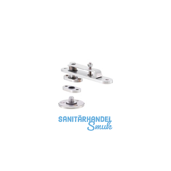 KWS Drehzapfenband 6208 mit Nadellager, Edelstahl matt