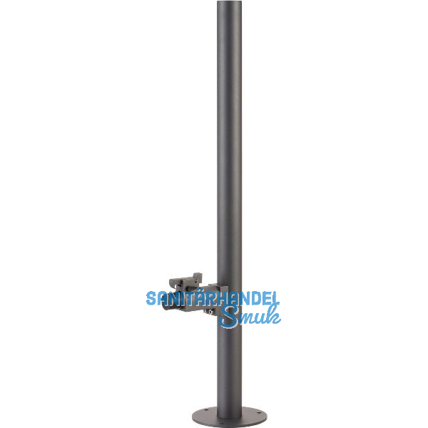 KWS T�rfeststeller 1920 gefedert, auf Rohr, Edelstahl anthrazit beschichtet