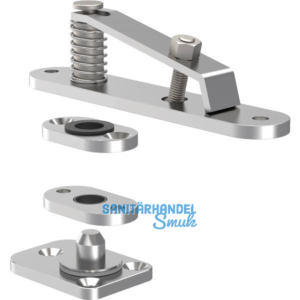 KWS Drehzapfenband 6205 Edelstahl matt