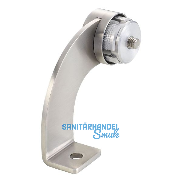 KWS Endst�tze WS - gebogen 90� Rundrohr, rechts, Edelstahl