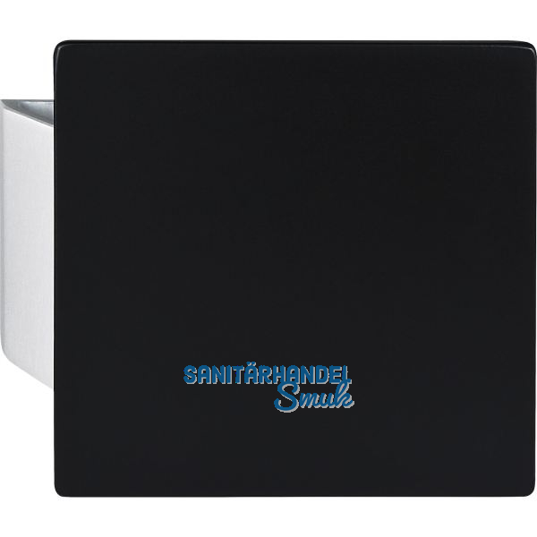 KWS Plattengriff SARAH 150x150x10 mm Alu silber eloxiert/schwarz beschichtet