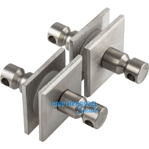 SCH�SSWENDER Befestigungszubeh�r - f�r Glas, paarweise, eckig, TS: 8 - 12mm