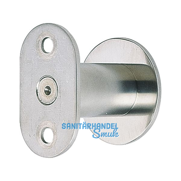 Handlauftr�ger flach, Wandabstand 50 - 65 mm, silber eloxiert