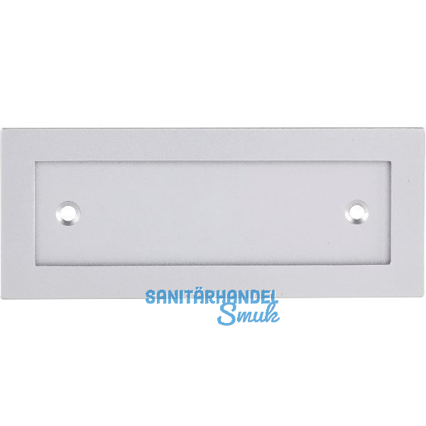 MARCHESI Schriftrahmen, 120 x 48 mm, Aluminium silber eloxiert