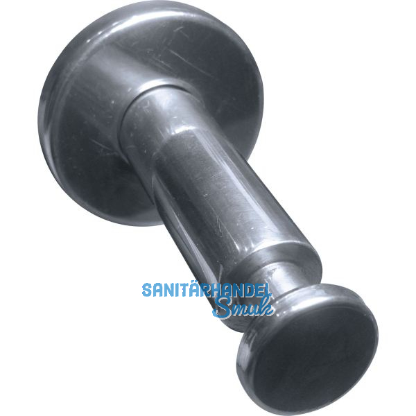 Handlauftr�ger zum Klemmen, Rosetten � 51 mm, Wandabstand 60 mm, Alu poliert