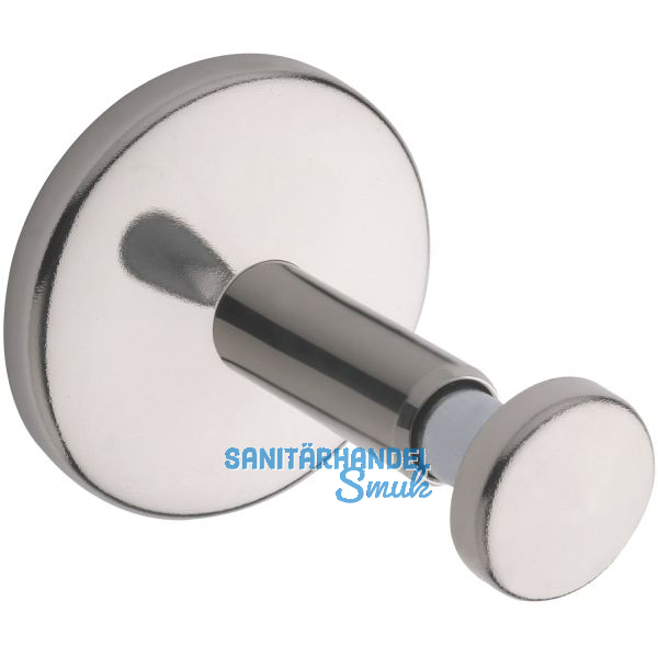 Handlauftr�ger zum Klemmen, modern, Wandabstand 75 mm, Stahl vernickelt