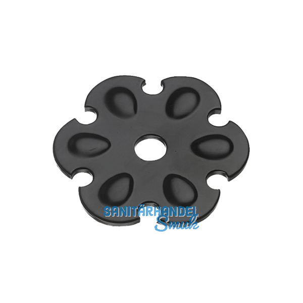 Zierrosette (Pfettenscheibe) � 80x4 mm, Bohr-� 17 mm, schwarz pulverbesch. (A)
