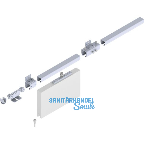 Schiebetorbeschlagset HELM 300 f�r Wandmontage, max. 200 kg, Stahl verzinkt