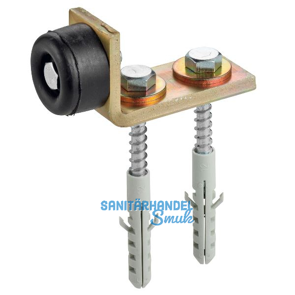 Torpuffer unten HELM 360 mit Befestigungsmaterial 200 kg Stahl verzinkt gelb