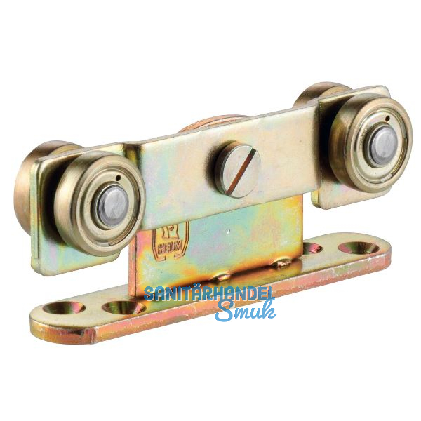 Rollapparat HELM 412 zweipaarig minimale Einbauh�he Stahl verzinkt gelb