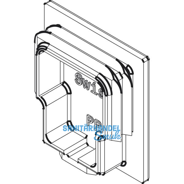 HAWA-Junior 40 Abdeckkappe f�r Laufschiene Kunststoff anthrazitgrau RAL 7016