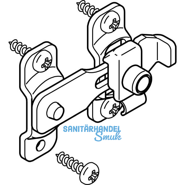 Schiebeladenverschluss HAWA-Frontslide 60/A, Edelstahl