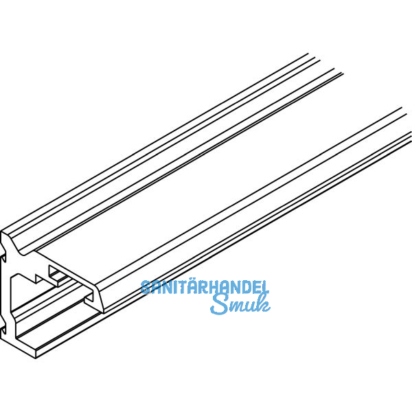 HAWA-Junior 40 Holz Winkelprofil Wandmontage L=2000 mm T�rst�rke bis 42mm silber