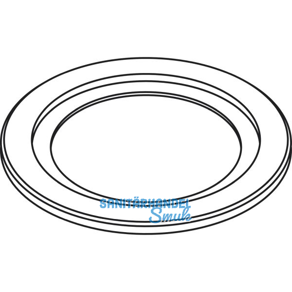 Rosette zu Bodenh�lse HAWA, Messing verchromt